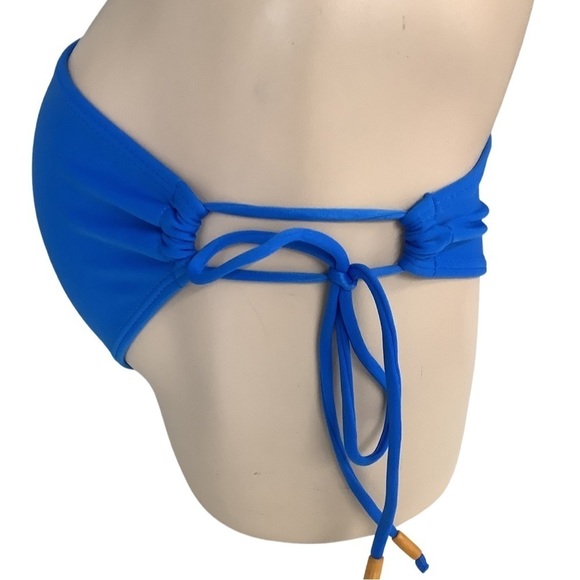Tuti Brazilian Size Medium Blue Side Tie Bikini Bottom New Without Tags - Picture 3 of 8